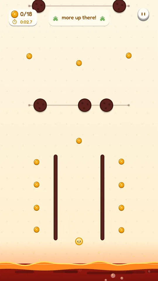 An Arcade level: Screen Is Lava